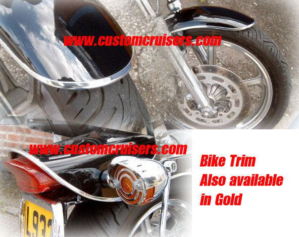 thumbnail image 2 of 10-Foot Chrome Edge Protection Trim - Universal U-Channel For Gas Tanks, Fenders, Windshields 2 of 9