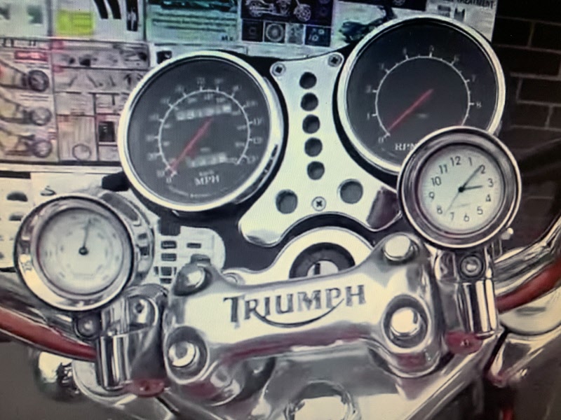 DishKooker Motorcycle Handlebar Clock Thermometer Gauge for Piaggio Honda Suzuki Y-AMAHA （ black ） 