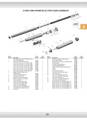 Front Ends, Triple Trees, Fork Slider, Parts