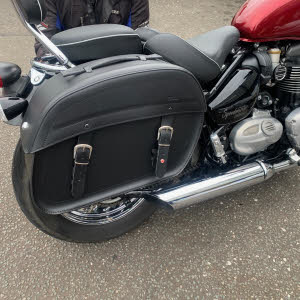Leather Saddlebags Triumph Rocket Saddlebags Set 2x Saddle Bags